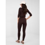 Csokoládébarna női pamut leggings BASIC FEEL GOOD