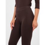 Csokoládébarna női pamut leggings BASIC FEEL GOOD