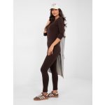 Csokoládébarna női pamut leggings BASIC FEEL GOOD